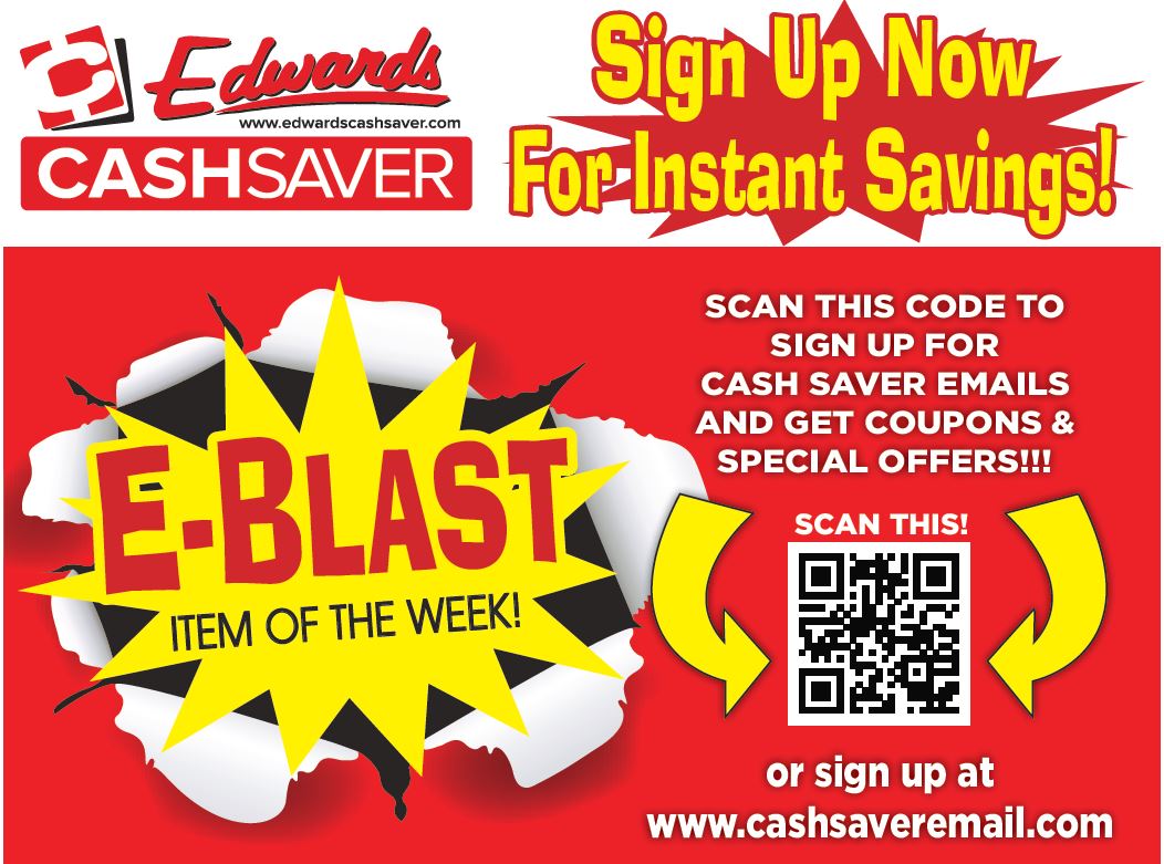 EdwardsCashSave's tweet photo. Sign up for our Email to receive special offers #food #grocery #Supermarket https://t.co/qy9QlJJvRJ https://t.co/xX4nPrs8xR