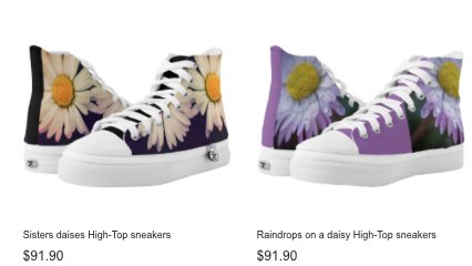 chiaraphoto's tweet photo. MY #picture on YOUR #gift
Full gallery https://t.co/3PrE5Rpzuo
#sneakers #highTopSneakers #womenClothing #daises #floralImage #springflowers #shoes #customizableGift #scarpe #sport #margherite #floreale #shoppingonline #passeggio #sportShoes @zazzle #petals #spring #style https://t.co/ILYJS03Mxp