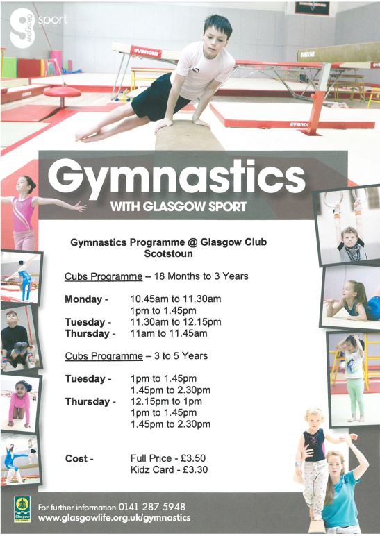 Glasgow Gymnastics (@glagymnastics) on Twitter photo Our Pre-School Gymnastics programme starts back this week <a href="/Glasgowclub/">Glasgow Club</a> Scotstoun. Contact 0141 287 5948 to book your place for the new block. @KelvinsideK <a href="/whiteinch_ps/">Whiteinch Primary</a> <a href="/PikemanFlc/">Pikeman FLC</a> <a href="/Netmums/">Netmums</a> @ActiveSchoolsLK Our Pre-School Gymnastics programme starts back this week <a href="/Glasgowclub/">Glasgow Club</a> Scotstoun. Contact 0141 287 5948 to book your place for the new block. @KelvinsideK <a href="/whiteinch_ps/">Whiteinch Primary</a> <a href="/PikemanFlc/">Pikeman FLC</a> <a href="/Netmums/">Netmums</a> @ActiveSchoolsLK