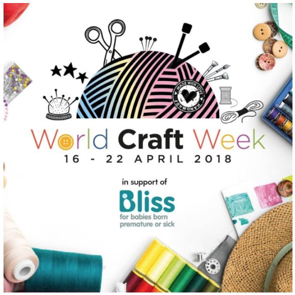 MAKEetcBooks's tweet image. This year #worldcraftweek is in support of @Blisscharity for babies born premature or sick - check out @WorldCraftWeek’s pages to find out more about how you can help #craft4bliss - we’ll be doing our bit sharing projects to inspire you all week!