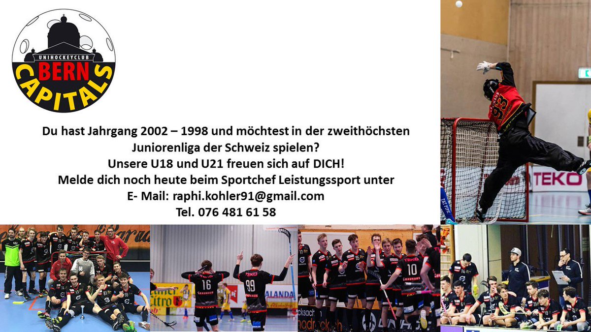 BernCapitals's tweet photo. Du möchtest ein weiteres Kapital der U18 und U21 Erfolgsgeschichte mitschreiben? Dann melde dich noch heute beim Sportchef Leistungssport! https://t.co/p3wTIKeero