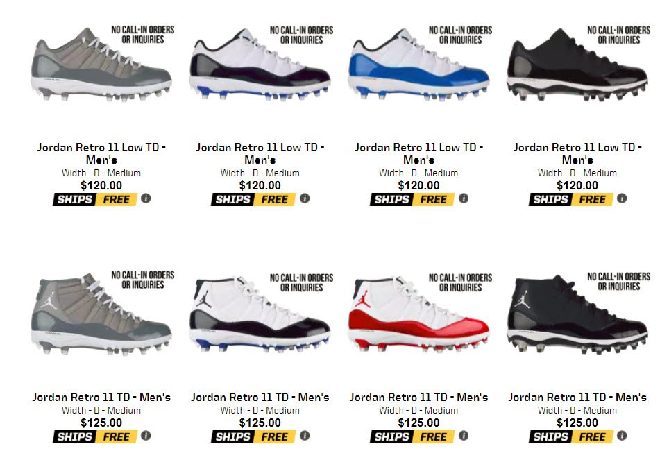 eastbay jordan football cleats