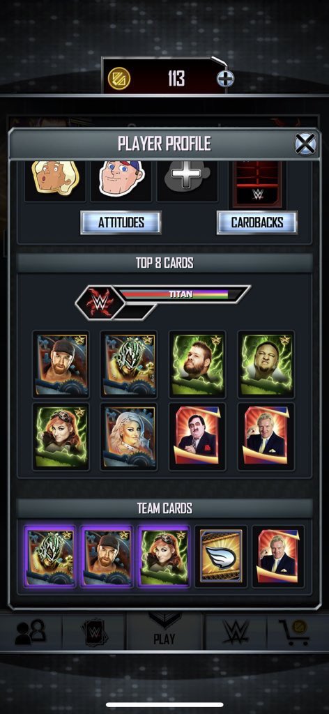 CommonJP18's tweet photo. @WWESuperCard 

Any WM34 teams looking for a awesome grinder ? This is your guy ! 
@ArchitectEnigma 

He filled in for us while one of our members was off. Maxes every TBG. Grinds. Knows how to attack in TBG. Everything you want from a SC player. 

#CommonCards #WWESuperCard https://t.co/fNkDByNZ9p