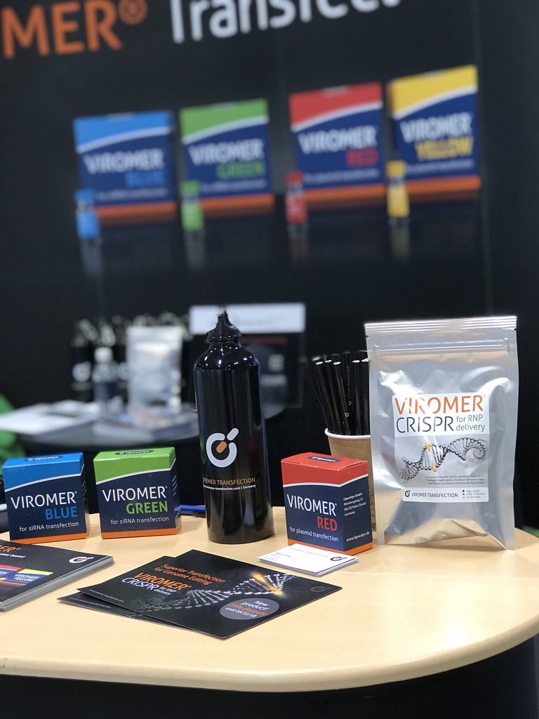 Lipocalyx's tweet photo. Come to booth 3043 at the Annual AACR Meeting 2018 in Chicago to get a glimpse on our brand-New Viromer CRISPR for RNP delivery! See you soon! #transfection #viromer #viromertransfection #lipocalyx #genomeediting #CRISPR #AACR18 #cas9 https://t.co/JqctTXVTF3