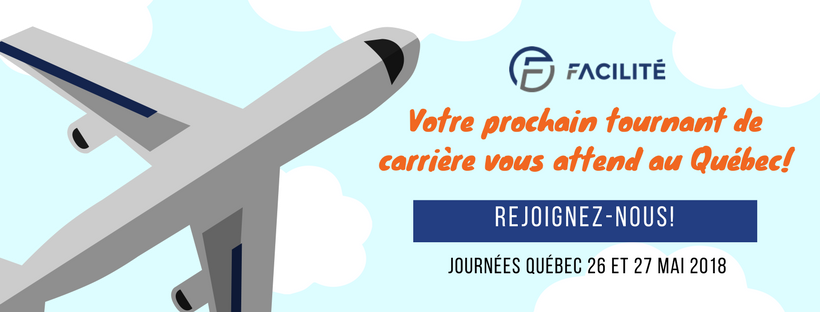 Votre prochain tournant de carrière vous attend au Québec! 😀✈️
Depuis notre première participation aux Journées Québec en 2012, Facilité a embauché plus de 150 candidats provenant de ce salon! Serez-vous les prochains à rejoindre notre équipe? 😉 #JournéesQuébec <a href="/MTLINTL/">Montréal International</a>