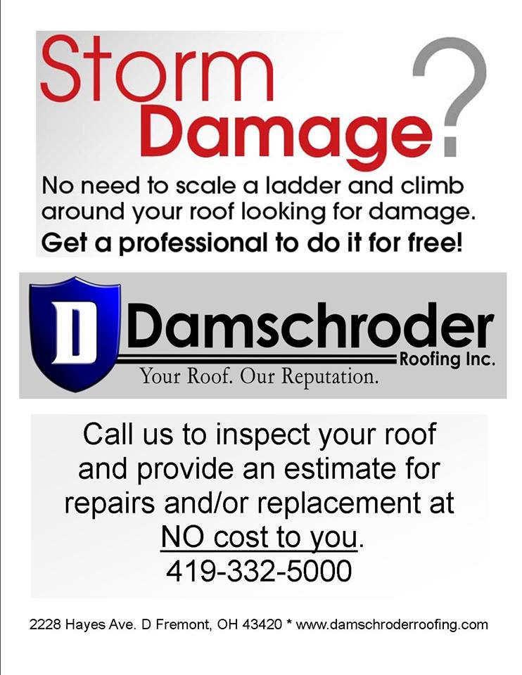 Did this wet weekend create roofing issues or needs? We are your low slope, flat roof experts. Call <a href="/roofingohio/">Damschroder Roofing</a> today for your roof repairs! 419-332-5000 #rooferpride