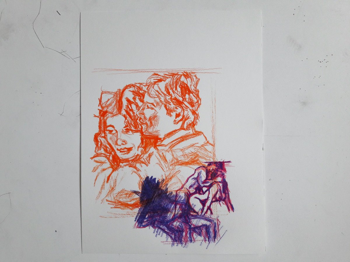 APauletlesaut's tweet photo. Sweat dreams #drawing #romance #truelove #eroticdrawing #lovers https://t.co/KrazOeHQRn