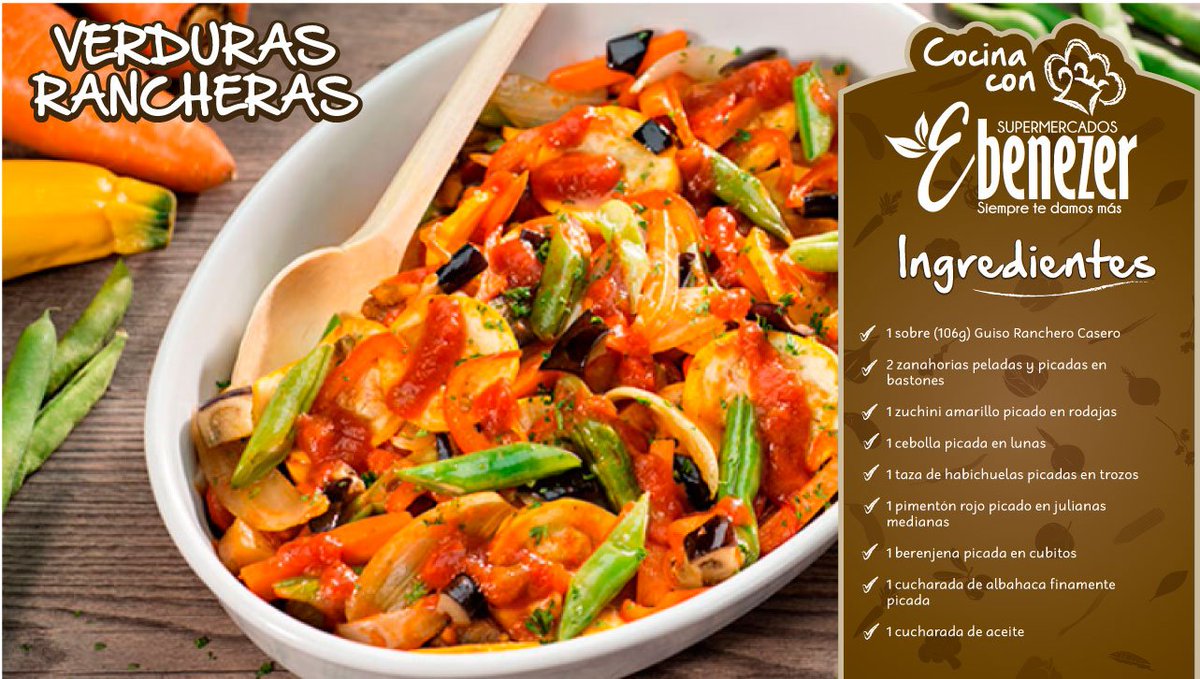 SUPER2EBENEZER's tweet photo. Comienza la semana preparándote una deliciosa receta de verduras rancheras muy fácil de preparar! 
#recetas #supermercados https://t.co/dSd7WPQYhF