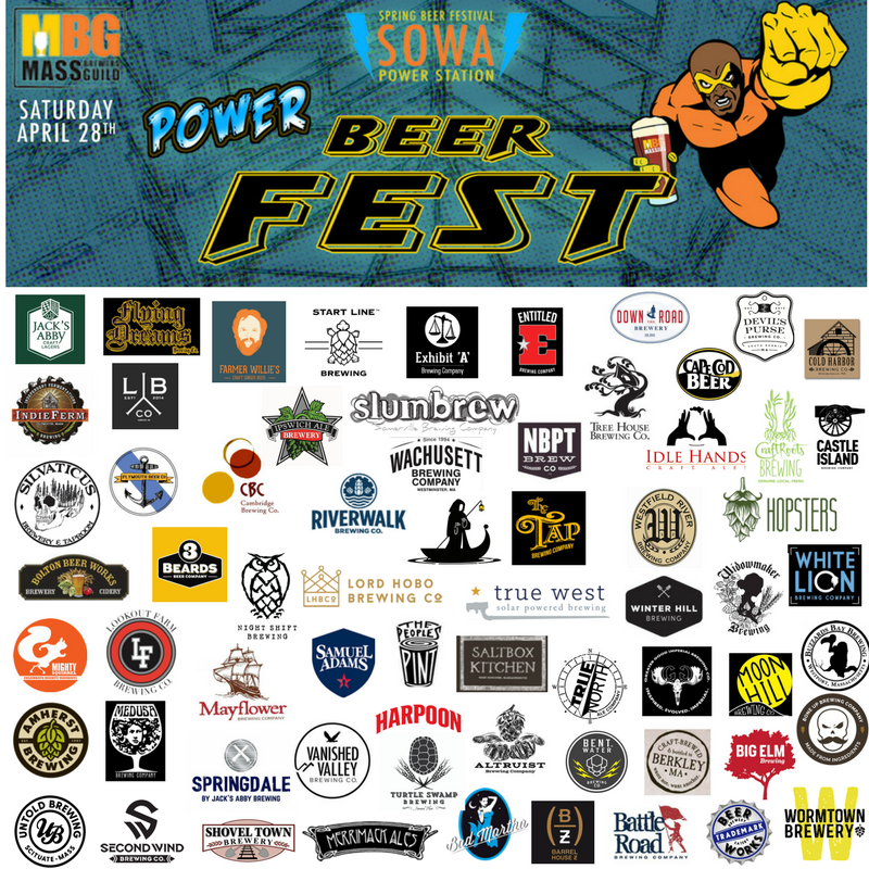 MassBrewBros's tweet photo. There are still tickets left for the @MABrewersGuild Power Beer Fest at @sowa_Boston April 28th featuring over 60 Massachusetts breweries - There is an afternoon and evening session - Get Details and Tickets Here: https://t.co/68UHcIDDdS https://t.co/ckiKHNstnw