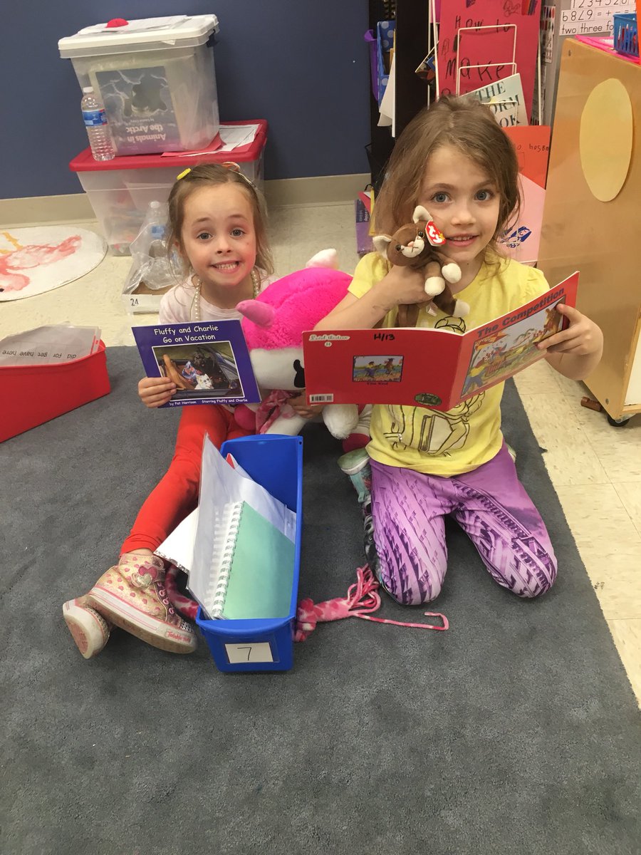 K_Deery's tweet photo. Partner reading with our stuffed animals❤️ https://t.co/fYzJ0YC0EQ