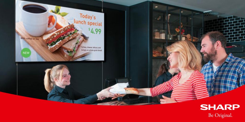 CopyITDigital's tweet photo. Searching for ways to make #DigitalSignage a greater part of the customer experience? Read our blog post for four innovative ways to use #Signage to engage with customers https://t.co/1fFVOeoNuB https://t.co/Cwy7svS9JG