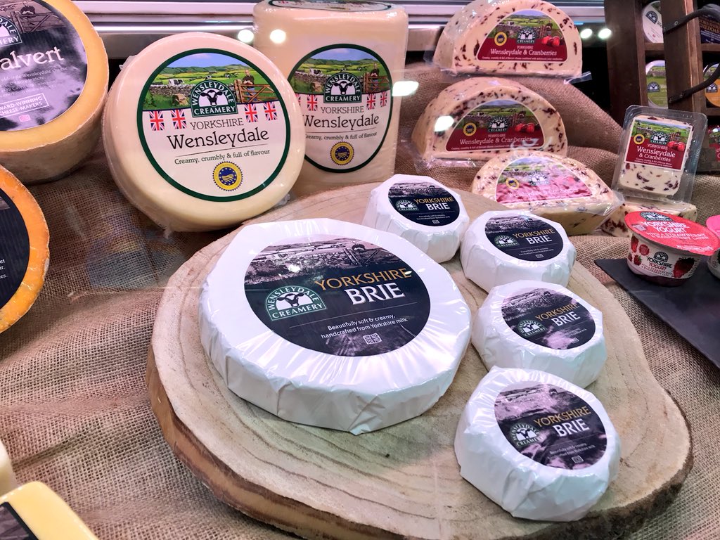 The <a href="/Wdalecreamery/">Wensleydale Creamery</a> team are launching #Yorkshire Brie at #FDE2018 - soft + creamy, handcrafted from Yorkshire milk