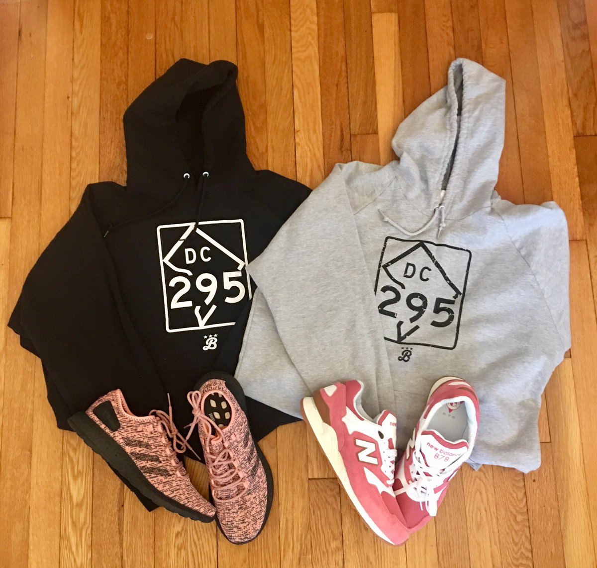 BailiwickCrewDC's tweet photo. Once this rain clears, it’s still gonna be a little chilly, so wear your hoodie! We’ll use our footwear to show some love to the cherry blossoms 🌸🌸🌸! #bailiwickcrew #dedicatedtodc #wearbailiwick #madeindc #acreativedc #dc295 #whereisspring #cherryblossom #newbalance #adidas https://t.co/oLkxnEoX0j
