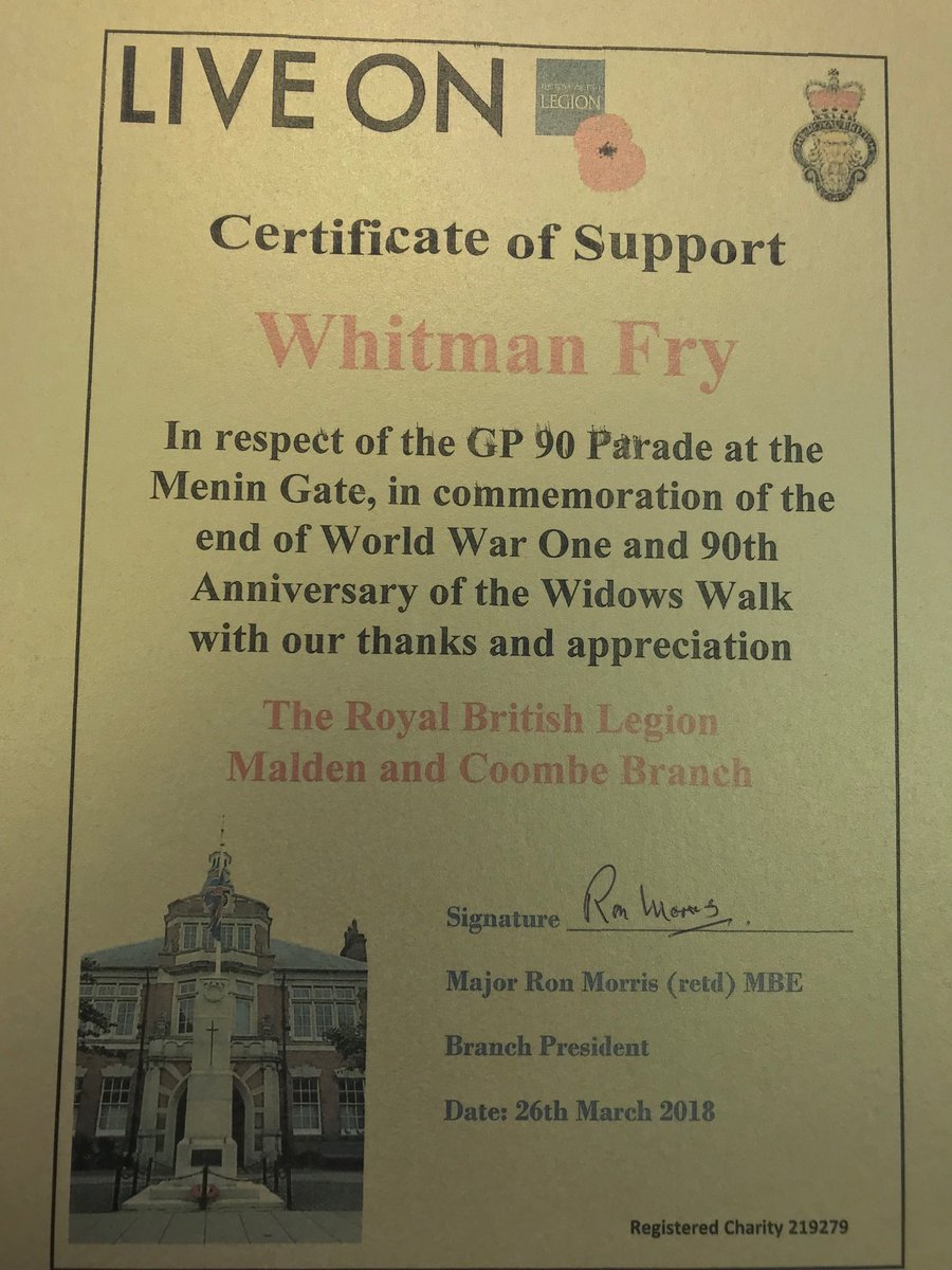 WhitmanFry's tweet photo. Worth every penny @PoppyLegion https://t.co/ajgdkCNyjm
