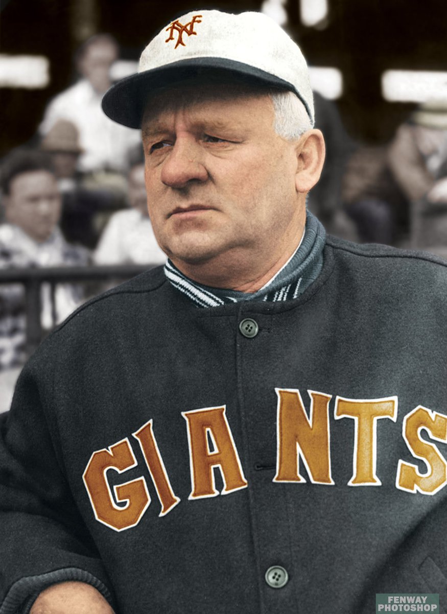 FenwayPhotoshop's tweet photo. New York Giants Manager John McGraw, 1932 https://t.co/TzDGUGrPZm