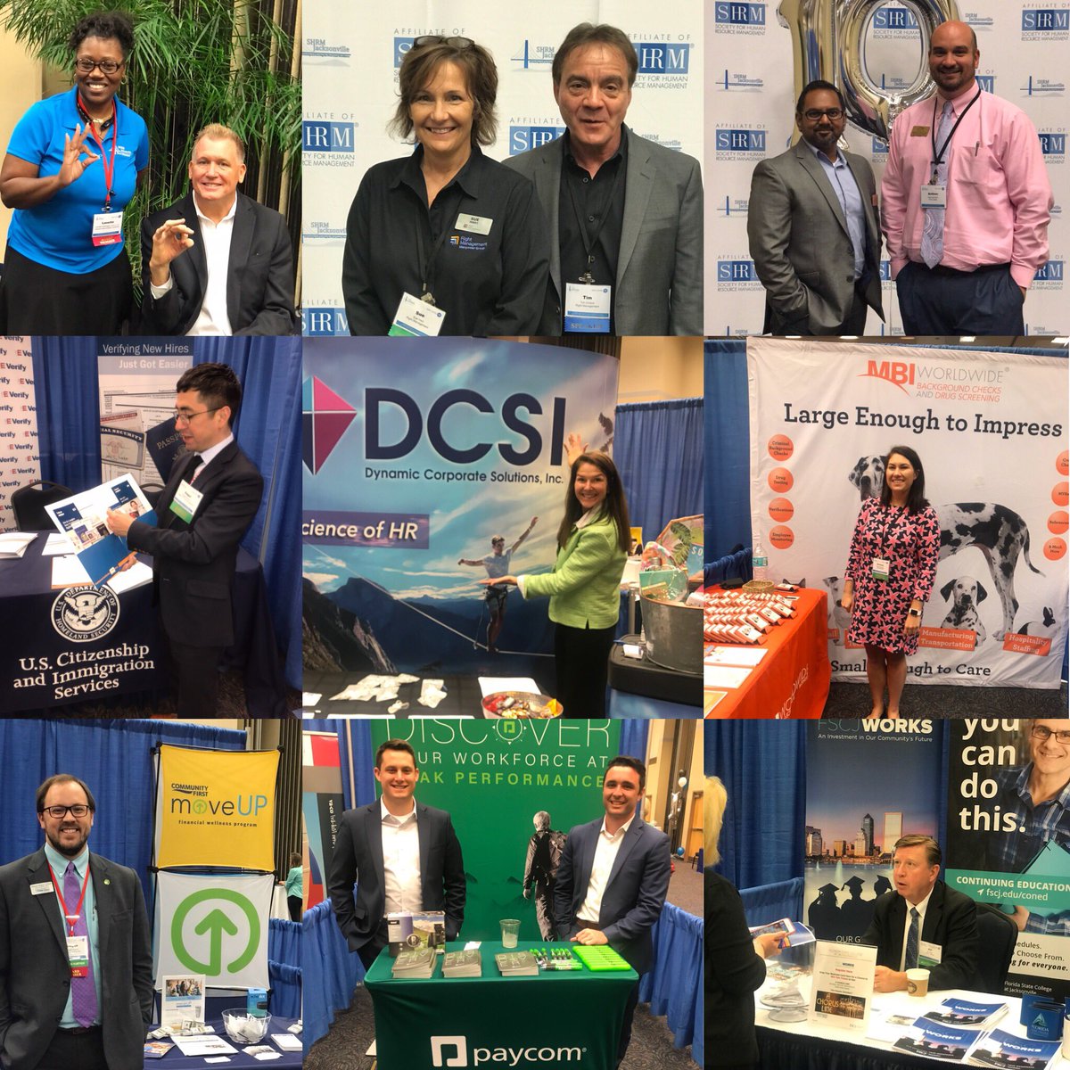 SHRMJax's tweet photo. A wealth of resources were offered at the SHRMJax18 Conference Exhibitor Hall! For more information on the 10th Annual Conference Business Partners and Sponsors, visit https://t.co/u8cJCMSlIA. #SHRMJax18 #NextlevelHR #SupportHR https://t.co/ljlLUbfqyT