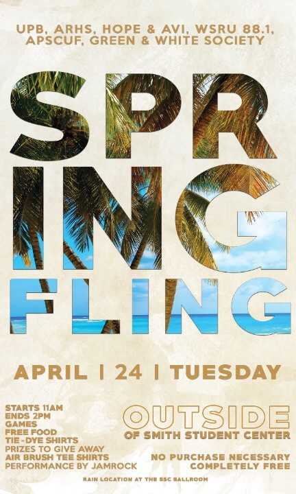 CONFIRMED: WSRU 88.1 FM "The Voice of the Rock"'s DJ'ing SPRING FLING April 24, a tuesday, outside of the student center
