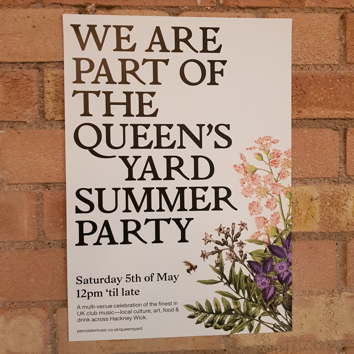 percolate_music's tweet image. Spent this afternoon going round some of the incredible spots lined up for The Queen's Yard Summer Party...

So much ❤❤❤ for Hackney Wick

Info 👉 percolatemusic.co.uk/queensyard