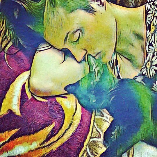 AllCosmic's tweet photo. My love @daveman5569 caught me passed out with the kitteh https://t.co/zsvb84sYph https://t.co/D3Czmyy1tZ