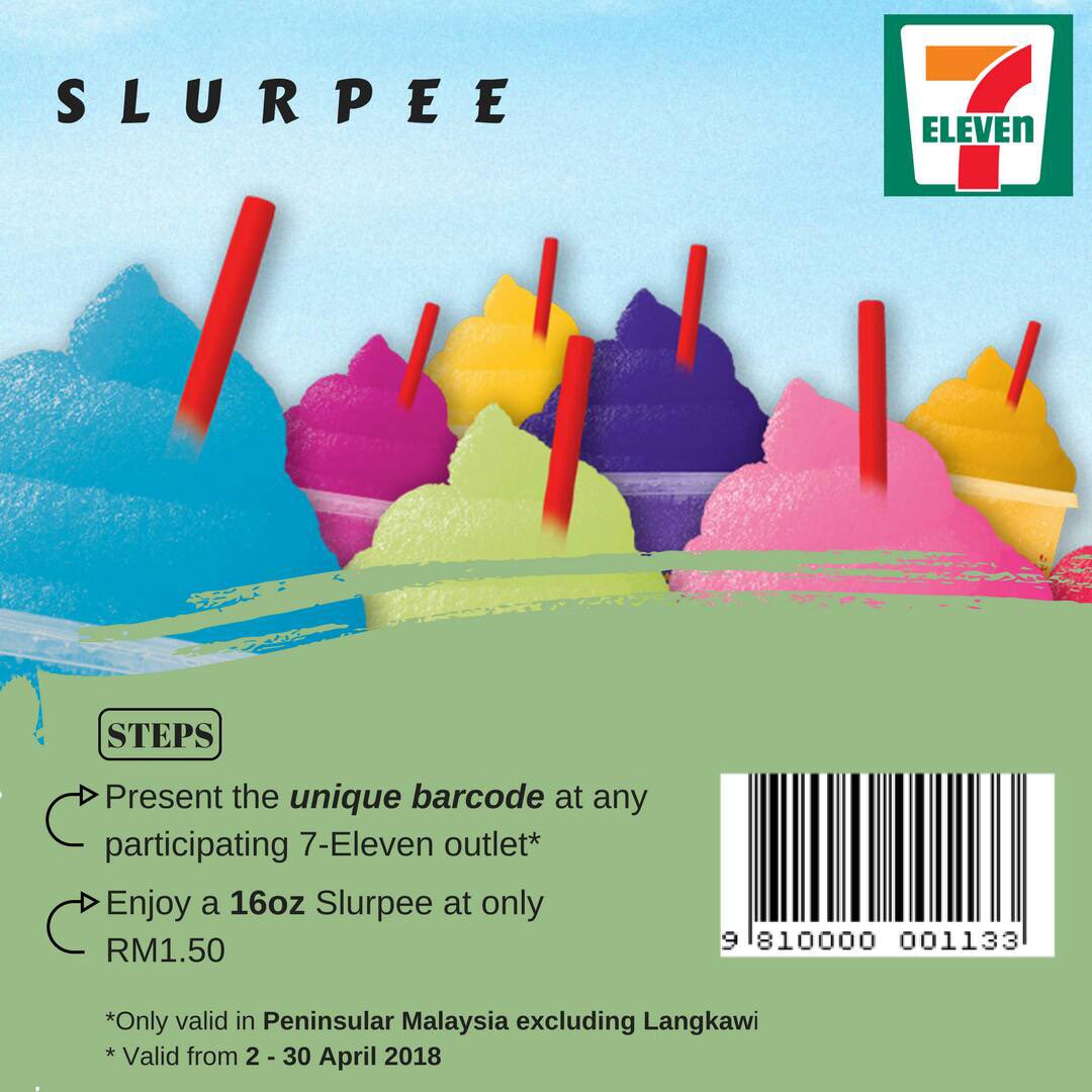 hxryt's tweet photo. What's up guys ! @7eleven (MALAYSIA) ada promote for their SLURPEE! Use our CODE to get Slurpee at 1.50 ringgit for 16 oz size (small) #TEAMWOW #KLSCCCI #7ELEVENMY https://t.co/nq1wLNNTAv