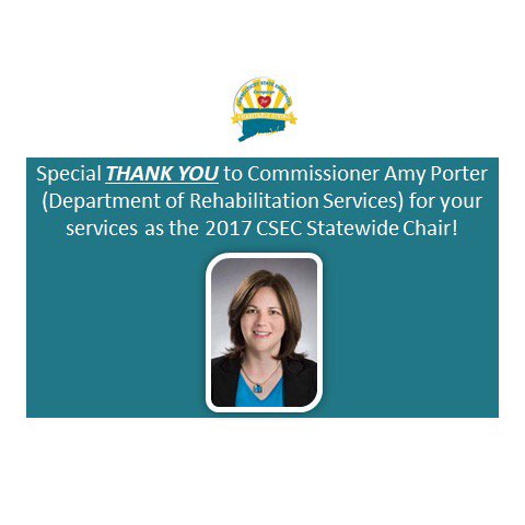 CSEC4CG's tweet photo. Thank you Commissioner Amy Porter @DORS_CT ! #CSEC4CG #CSEC #CSEC17 #CSECThanksU #CSECThankYou #CT #Connecticut https://t.co/uwypNVcqCA