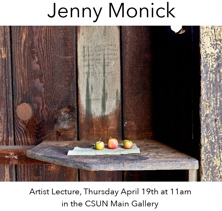CSUN_ArtGallery's tweet photo. Jenny Monick, this Thursday at 11am in the CSUN Art Gallery!!!!!!!   
.
.
.
#JennyMonick #artisttalk #csun https://t.co/ODnTtEgxmZ