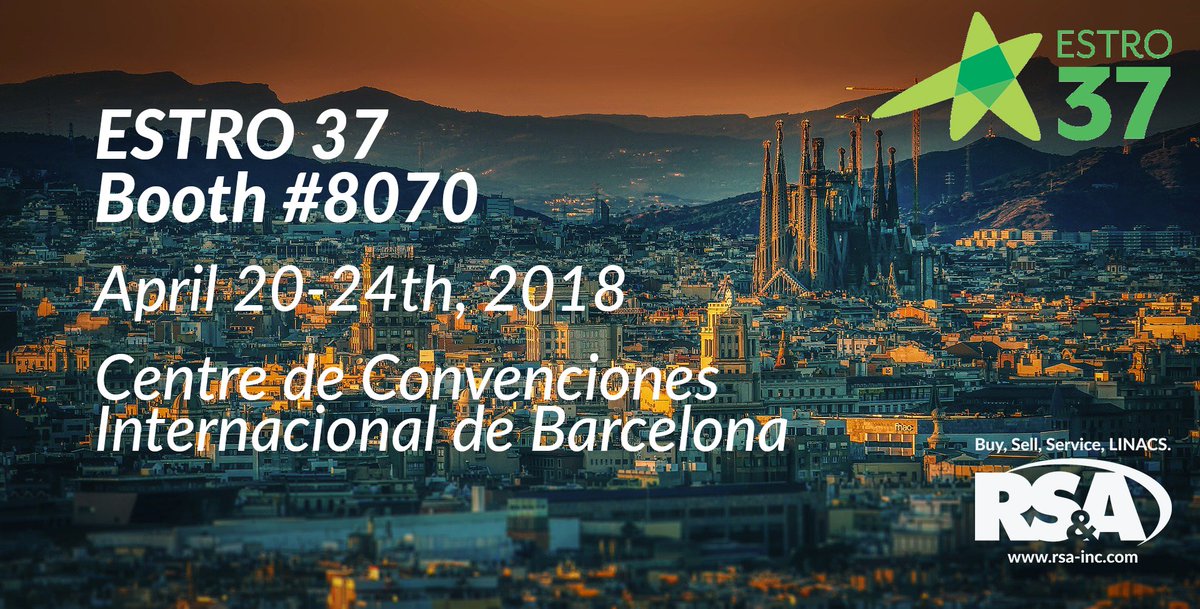 BetterYourLinac's tweet photo. Come and visit our dynamic team at booth number 8070 at #ESTRO37! Whether you're looking to buy or sell radiation equipment, or just need advice on your next project, we look forward to meeting you. 
Conference info: https://t.co/OuP5IJ1U8p https://t.co/9IT9P942Ka