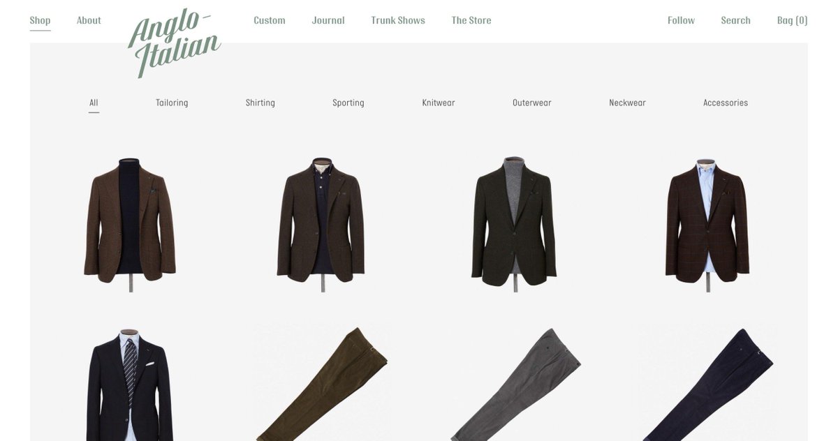 beautifulstores's tweet photo. Today on @BeautifulStores → Anglo-Italian https://t.co/P4iPD8IPJn

#beautifulstores #webdesign #ecommerce https://t.co/H5VEzBlO2A