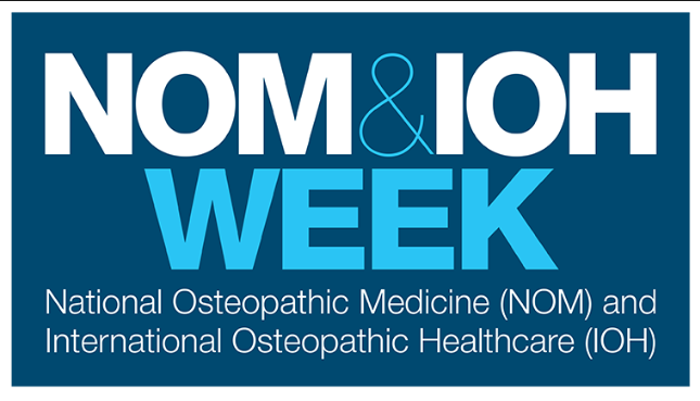 NBOME's tweet photo. Happy #NOMWeek2018 and #IOHWeek2018! We're excited to celebrate #osteopathic medicine and all those in the osteopathic medical world for all they DO! https://t.co/EV7BZyFSTV