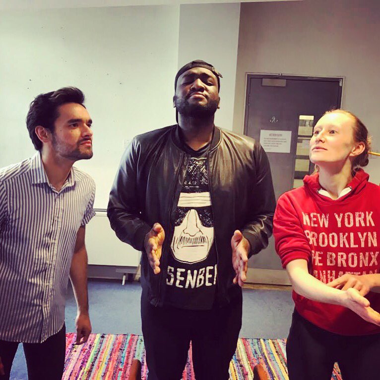StonesBird's tweet photo. FULL CAST REHEARSAL!!
We have finally finished blocking Face 2 Face!
But now is when the work starts! 🏴💪🏼
@edfringe #edfringe #makingashow #actors #fullcast #rehearsals #smellthefartacting #ideas #creating #coffeeshop #technology #face2face #roadtofringe https://t.co/KCui5bI71x