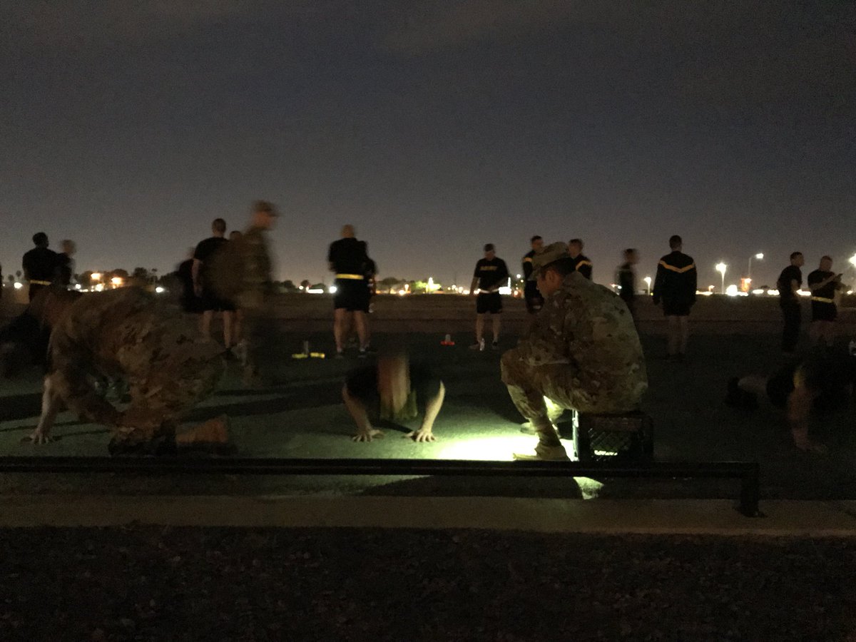 usarec's tweet photo. #USAREC #BestWarrior Competition and @USAREC_SAMC kicked off this morning with the APFT @NellisAFB! Good luck to all competing! #SAMC18 https://t.co/3TczfAnBK8