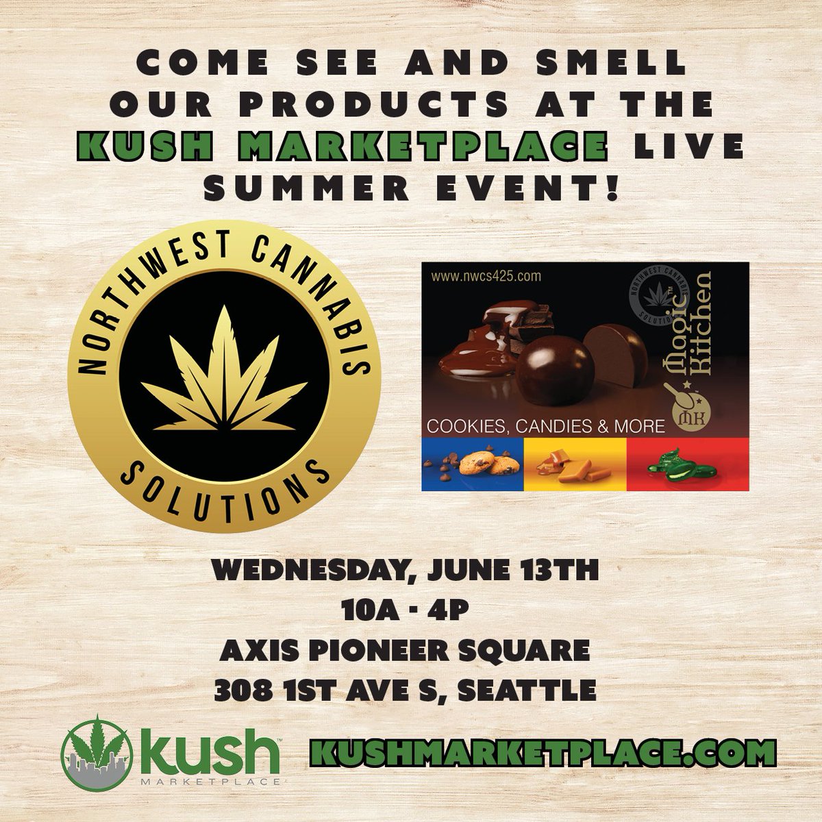 KushTourism's tweet image. We're excited that @NWCSolutions  will be back at our upcoming FREE Seattle Kush Marketplace Live Summer Event! #nwcs #cannabis #marijuana #weed #kush #kushmarketplace #live #event #seattlestoners #cannabiscommunity #weshouldsmoke #weedstagram #dank #pot #thegorge #washington #wa