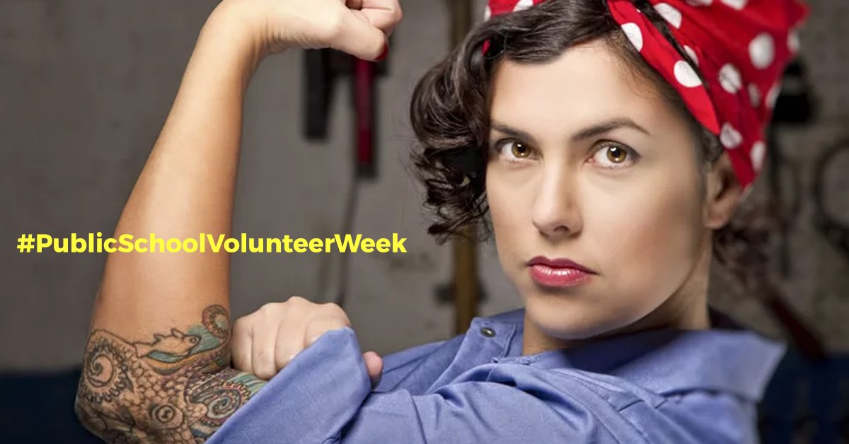 This week is #PublicSchoolVolunteerWeek: Our volunteers are the backbones of our schools!