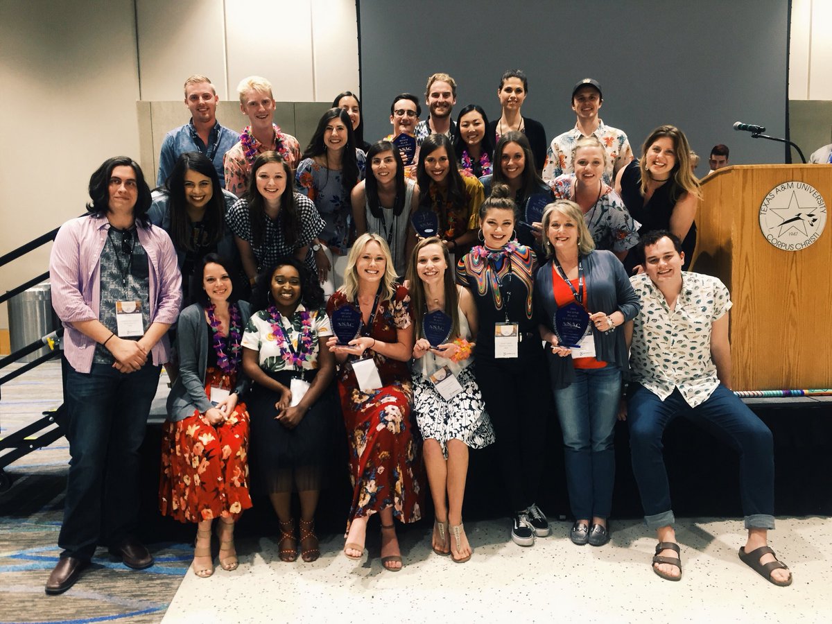 OSUadclub's tweet photo. The OK State NSAC Team won 2nd in AAF District 10! Along with honoring our wonderful adviser, Jami Fullerton, with Educator of the Year award and honoring Best Presenter award, Nicole Baumann. Congrats!!!! 👏🏼👏🏼 https://t.co/sFamyiewMh