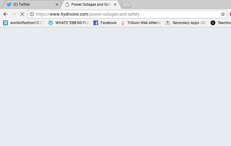 Hydro One On Twitter Hi Amanda We Re Sorry For The Difficulty You Are Experiencing With Our Outage Map Please Call 1 800 434 1235 For An Etr Or Email Us Your Details At Twitter Hydroone Com Thank