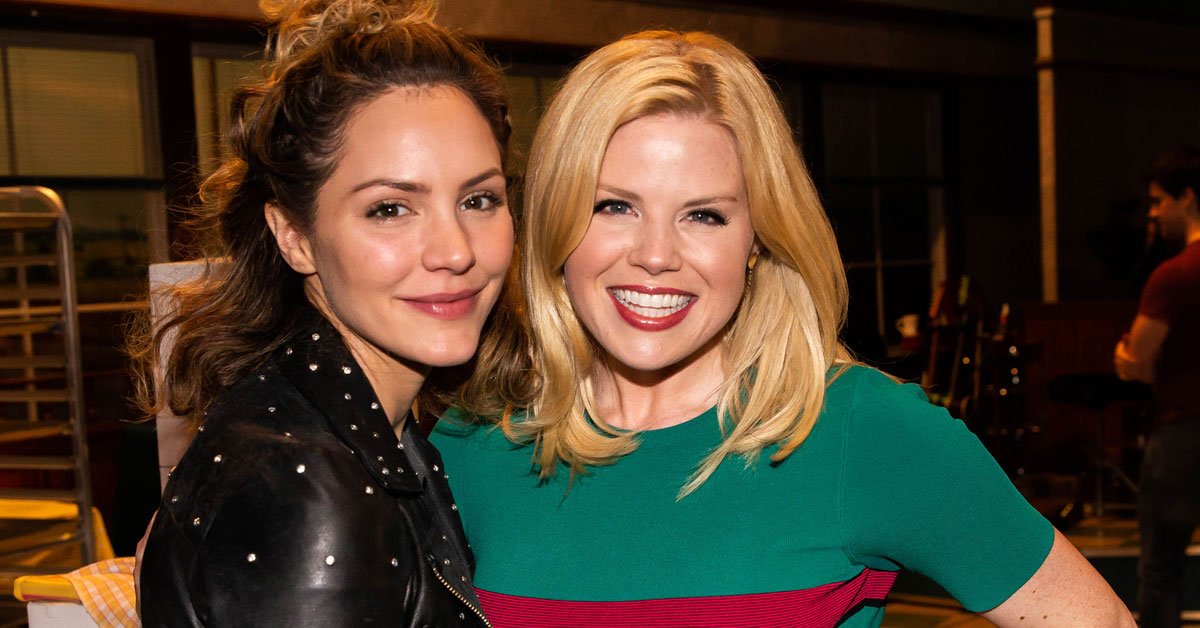 PIX: <a href="/katharinemcphee/">Kat McPhee</a> &amp; <a href="/meganhilty/">Megan Hilty</a> reunite at Broadway's <a href="/WaitressMusical/">Waitress Musical</a> → bit.ly/2H2WA9T