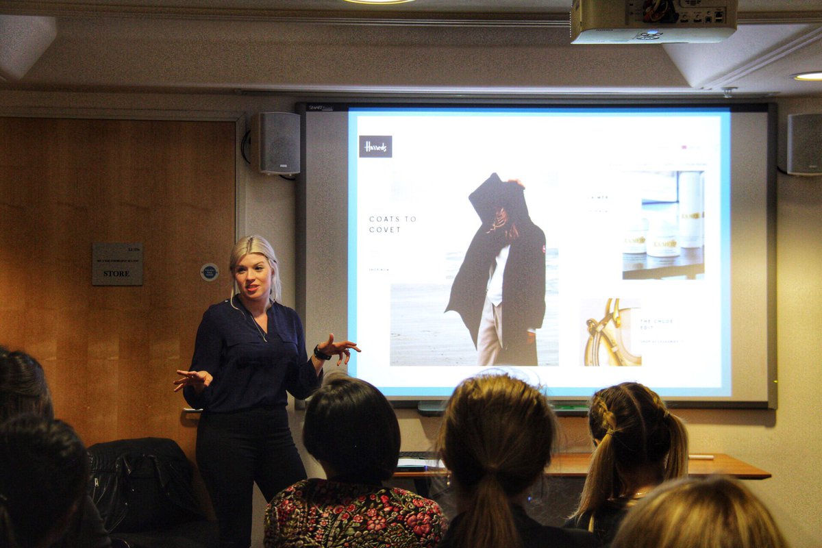 KamilaFied's tweet photo. First session of #HarrodsCareersWeek done! Ally Horrax led the talk about Careers in Digital Studio Production for https://t.co/nnW0j89Ubu - great insight into behind the scenes of e-commerce in Harrods. #BeHarrods https://t.co/NYeFAMDCLd