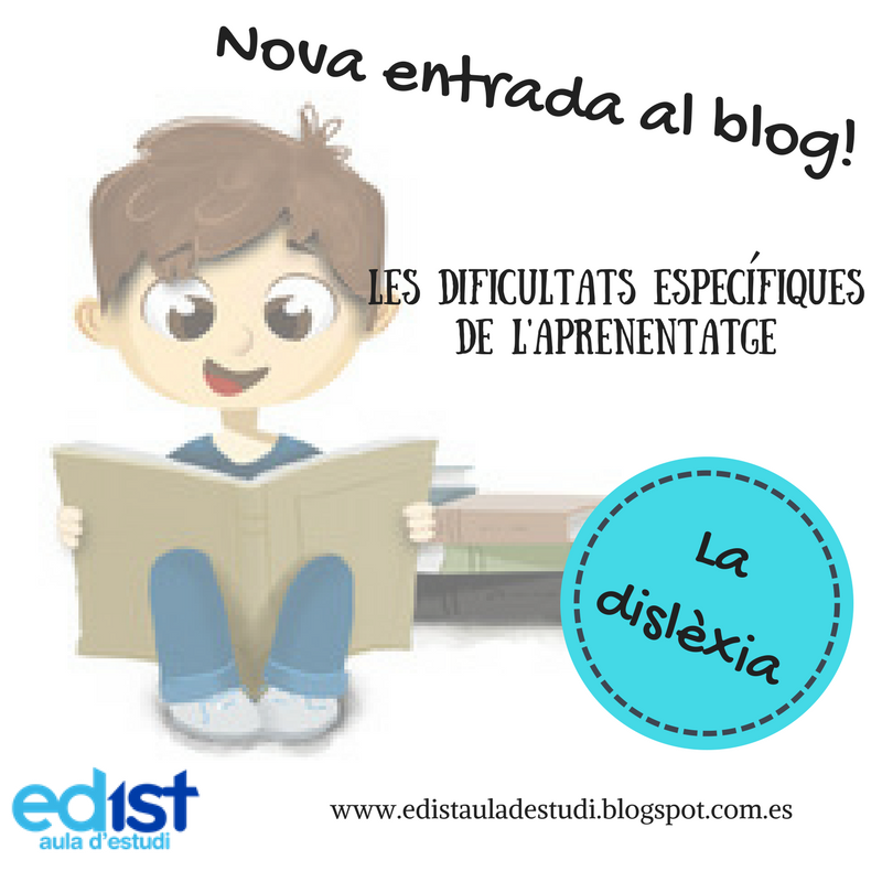 AulaEdist's tweet photo. Avui parlem sobre la dislèxia al nostre blog! Entreu i doneu una ullada, a veure què us sembla 😜 👍📝📘 #edistaula #edist #esdiudislexia #dificultatsdaprenentatge #dificultadesdeaprendizaje #DEA #SAB #orientacio #orientacion #auladestudi #lectura #motivacio #motivación https://t.co/2R8hJfLzUQ