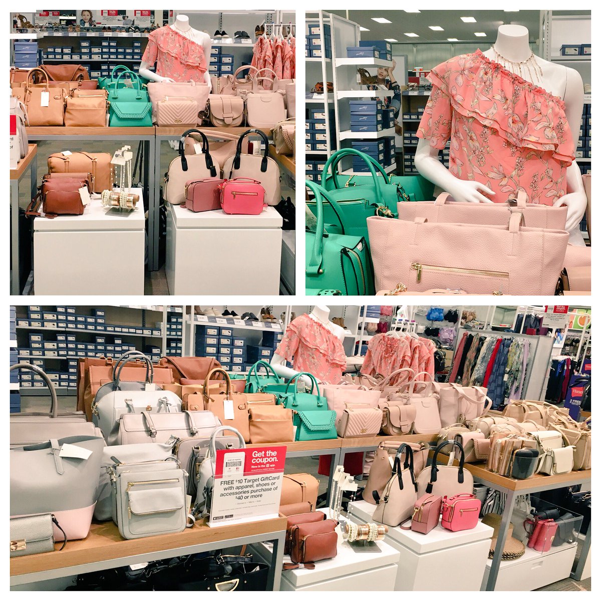 Come to #T1818 to get your $10 GiftCard when you spend $40 or more on Apparel &amp; Accessories! 👜👛 #DrivingSales #ANewDay