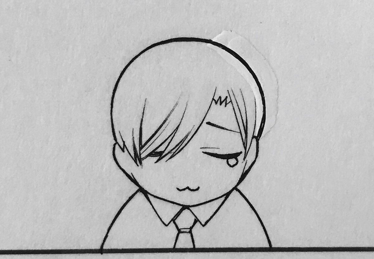 ちっちゃい絵。しょんぼり硯 