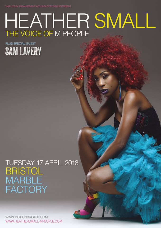 MPeopleHeatherS's tweet photo. Heather Small 2018 Tour
BRISTOL | TUESDAY 17TH APRIL
Venue: @MarbleFactoryUK
Support: @SamLavery_ โ
Tickets & more information: https://t.co/XDo0KbKUok
#HeatherSmall #Tour #SamLavery #Bristol #MarbleFactory https://t.co/EzlqGKYw2C