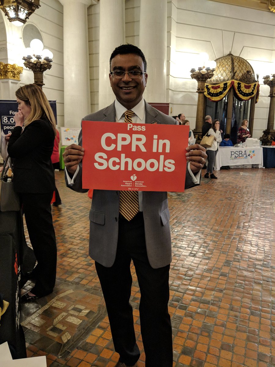 ankdoshi's tweet photo. Supporting PA HB 921 and SB 921 "CPR in Schools" #paadvday18 @Pacep4Em @HeartCPR https://t.co/qeB1HI3Ooh