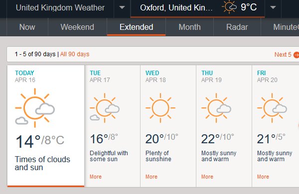 WestgateOxford's tweet image. Just look at that forecast! There is only one place we're heading later this week, and that is to our open-air roof terrace... #springhasarrived 🌞