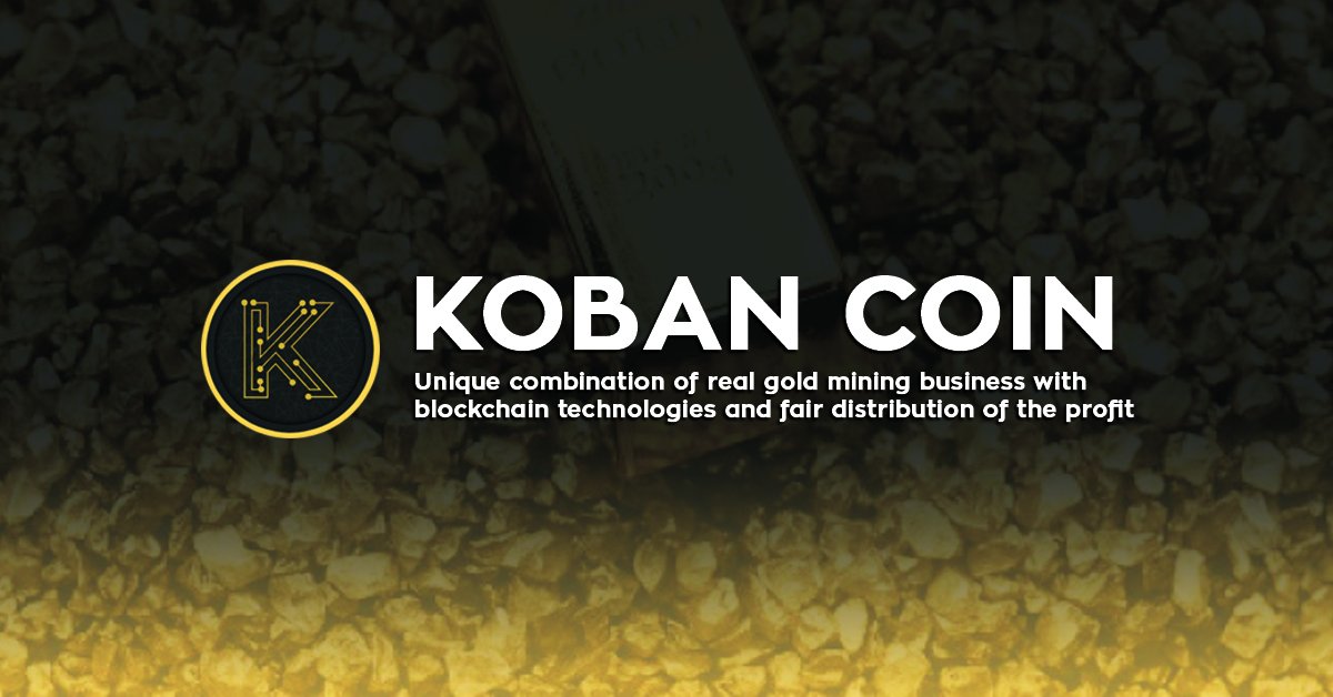 kobancoin1's tweet photo. KOBAN COIN Unique Combination of Real Gold Mining Business with blockchain technologies and fair Distribution of the profit.
More Detail :https://t.co/sOdOzvQdVo https://t.co/BjXuB4XDLK