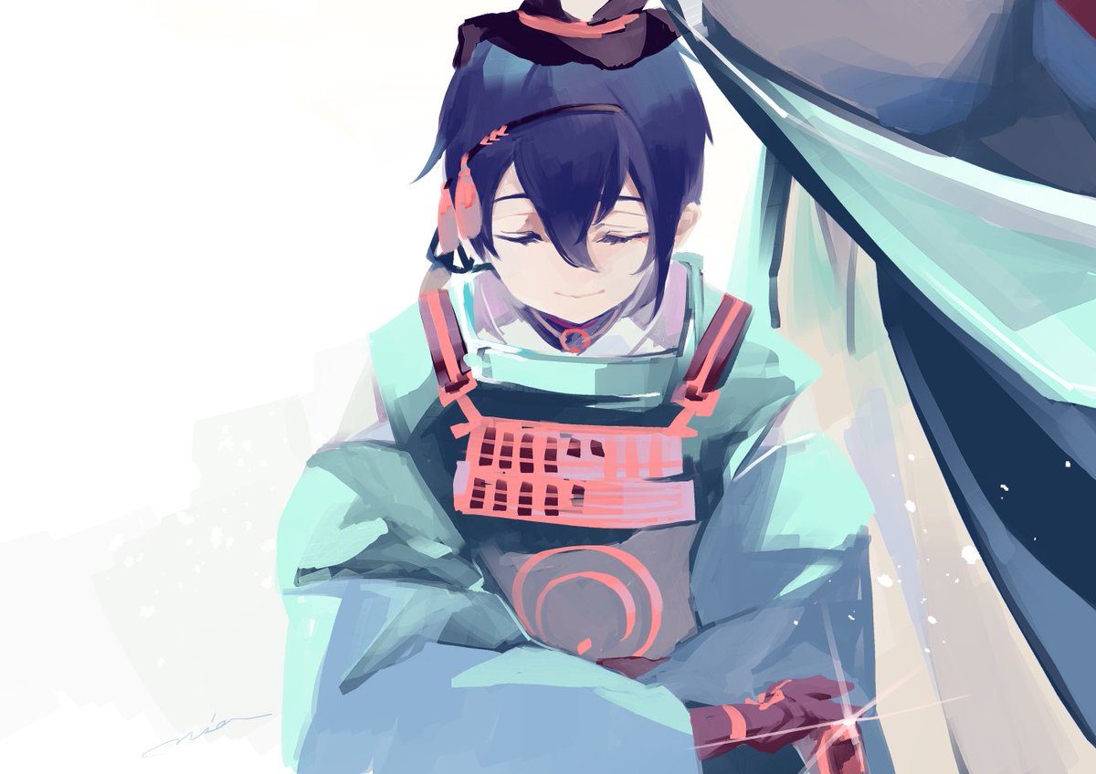 刀剣乱舞三日月宗近イラスト】m*a様 手描きイラスト◇ファンアート