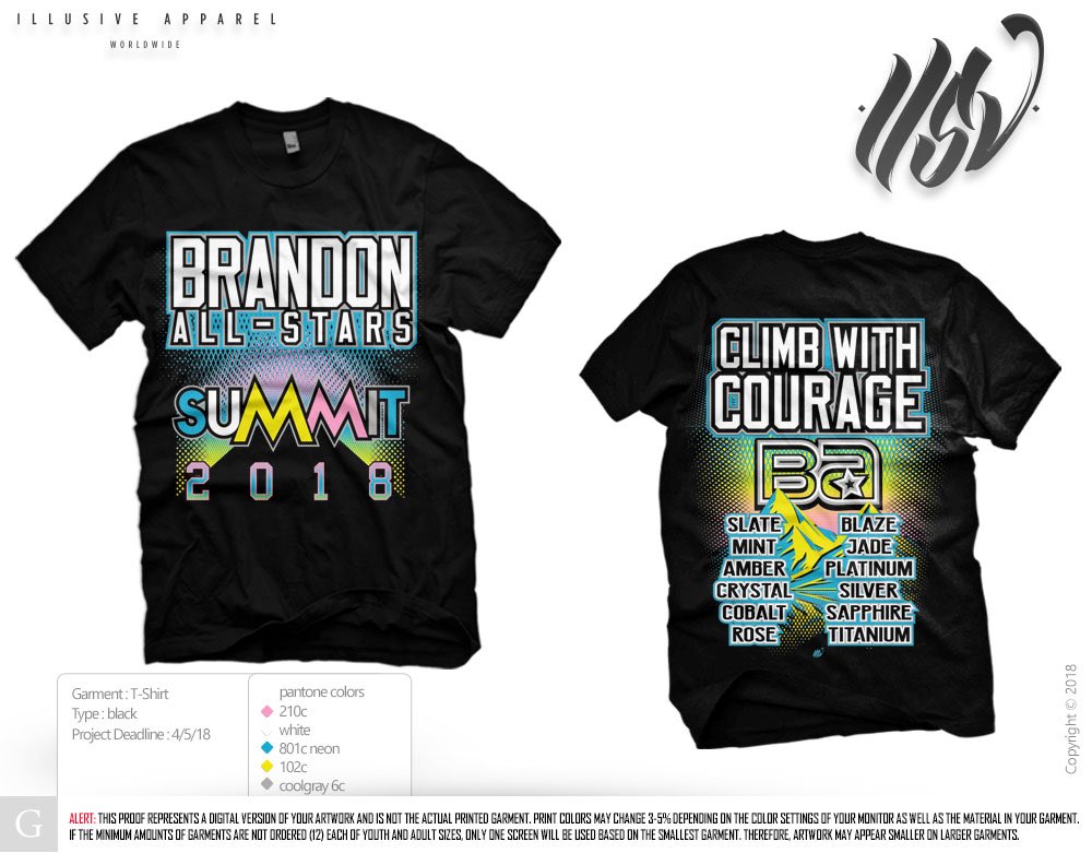 Our 2018 Summit Tanks and T-shirts are now on sale!! The deadline is Friday, April 20th at 11AM! Make sure to get your orders in today! 💪🏼🗻🅱️🅰️