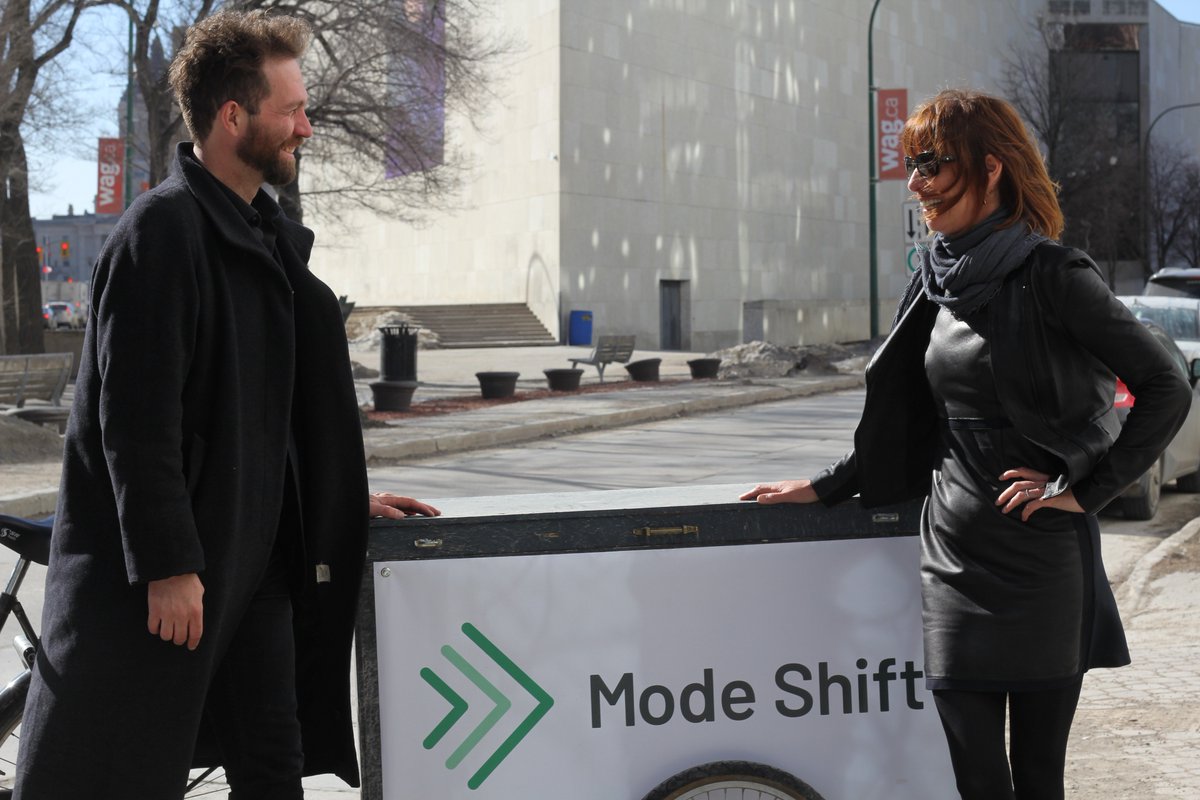 She's here! Big event(s) tonight: the real kickoff to #ModeShift2018. Come join us for <a href="/JSadikKhan/">Janette Sadik-Khan</a> starting tonight <a href="/wag_ca/">WAG-Qaumajuq</a> at 6:30pm, then moving to <a href="/thatgoodwill/">The Good Will</a> for an exciting panel at 9pm. Tickets are just $25 and each of you gets a copy of her book. Modeshift.ca
