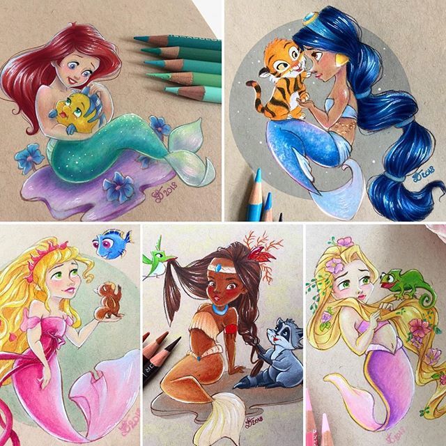 laurinearty's tweet photo. Which one of my baby mermaids do you prefer? Ariel, Jasmine, Giselle, Pocahontas or Rapunzel?
I think mine is Jasmine because of baby Rajah! You know how deeply in love I am with cats 🐱
#jasmine #ariel #giselle #pocahontas #rapunzel #disney #art #dis… https://t.co/fM1MB9D6Q9 https://t.co/AlKk1yPysP