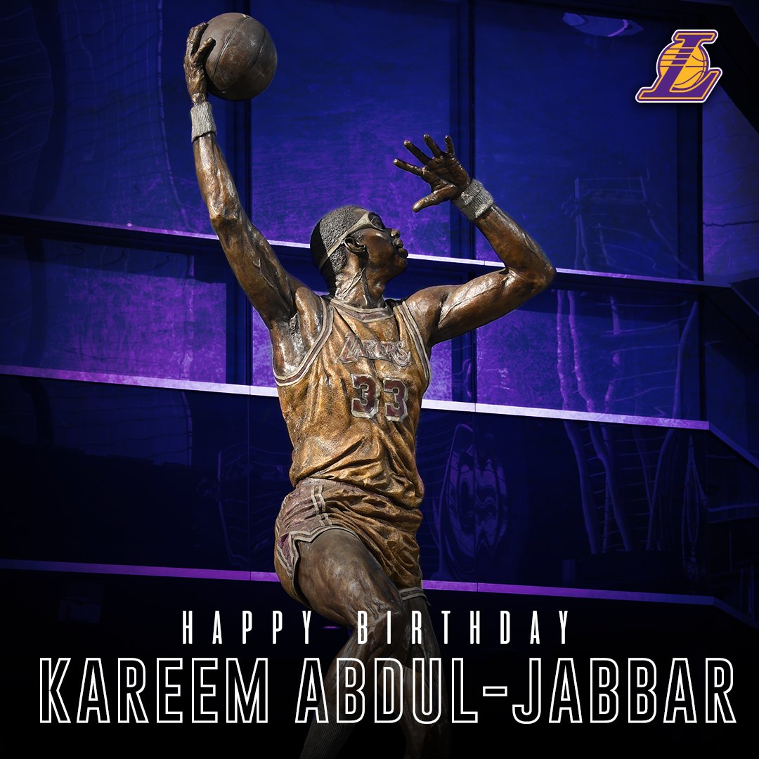 Happy Birthday to Lakers legend Kareem Abdul-Jabbar! 