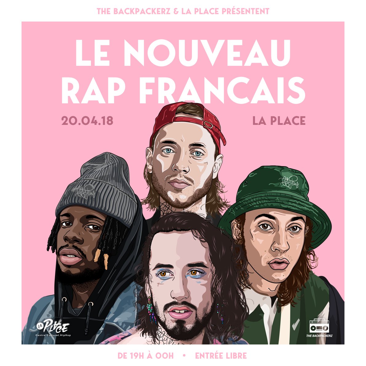 LaPlaceHipHop's tweet photo. #MIXNMEET
RDV le 20.04 à #LaPlaceHipHop pour un Mix'N Meet 100% rap français avec la TBPZ Party #5 ! 🤗
La team @TheBackPackerz vous prépare 4h de mix dédiées rap francophone !
ℹ️Gratuit dans la limite des places disponibles https://t.co/06bhOABHtA